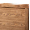 Baxton Studio Raya Mid-Century Walnut Brown Finished Wood King Size Headboard 156-9421